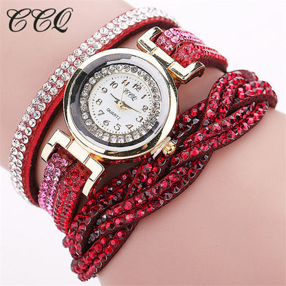 Trendy Twisted Women's Bracelet with Quartz Watch