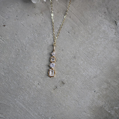 S925 Silver Plated 14K Gold Pendant Necklace for Women