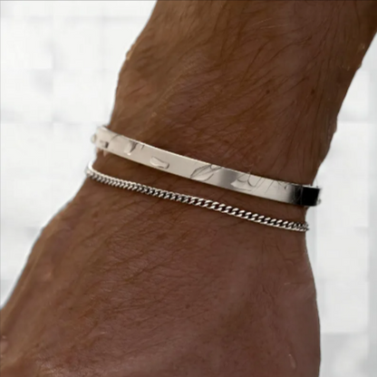 Cuban Link C-Shaped Bracelet