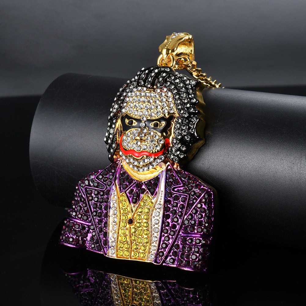 New Hip Hop Necklace with Joker Pendant