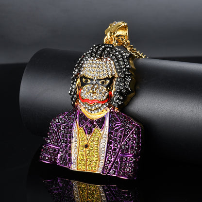 New Hip Hop Necklace with Joker Pendant