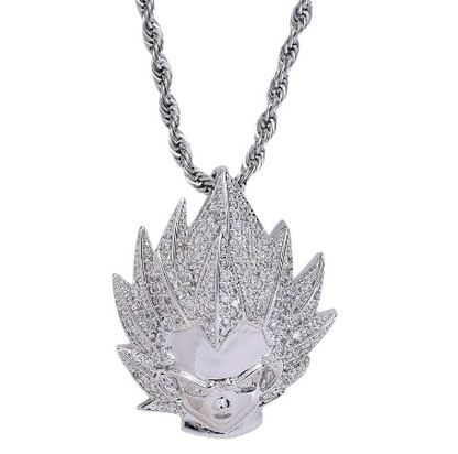 Personalized Hip-Hop Necklace with Saiyan Pendants
