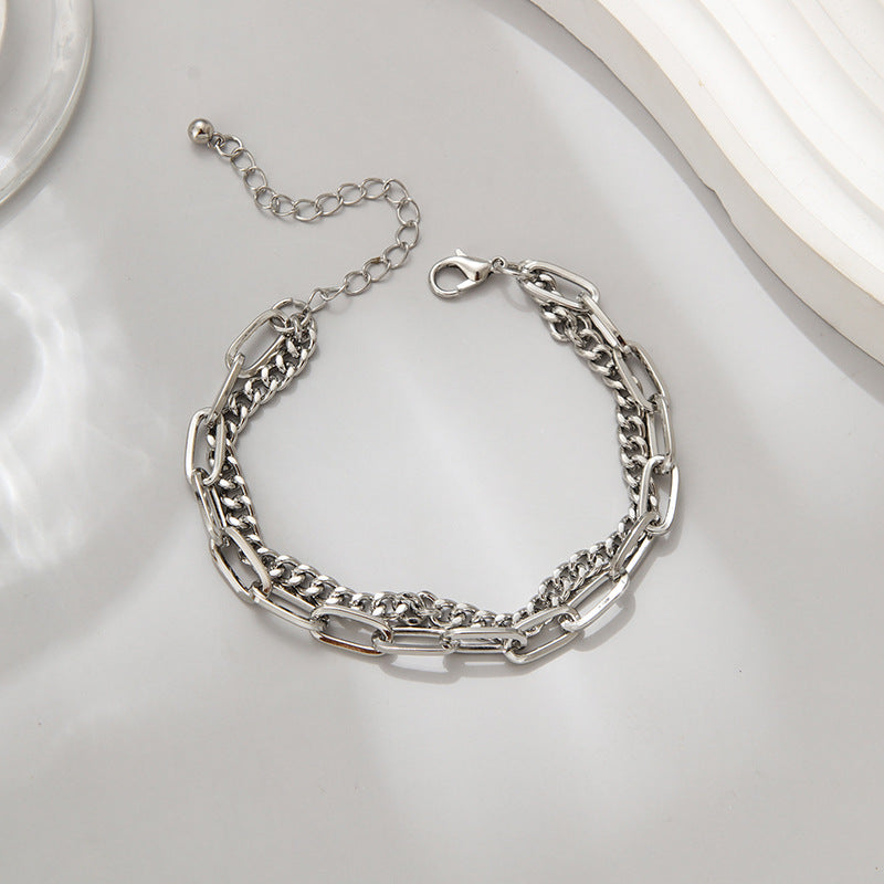 Hip Hop Punk Simple Bracelet - European & American Style