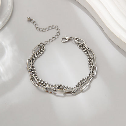 Hip Hop Punk Simple Bracelet - European & American Style