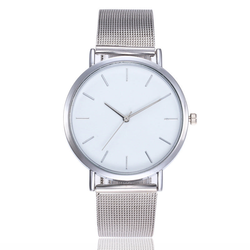 Slim Quartz Women's Watch with Steel Mesh Band