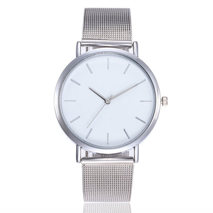 Slim Quartz Women's Watch with Steel Mesh Band
