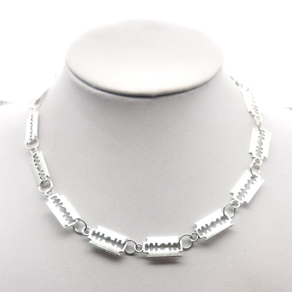 Unisex Hip Hop Fashion Alloy Blade Necklace for Parties