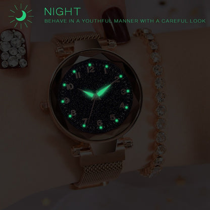 Wholesale Starry Sky Night Glow Quartz Watch for Women