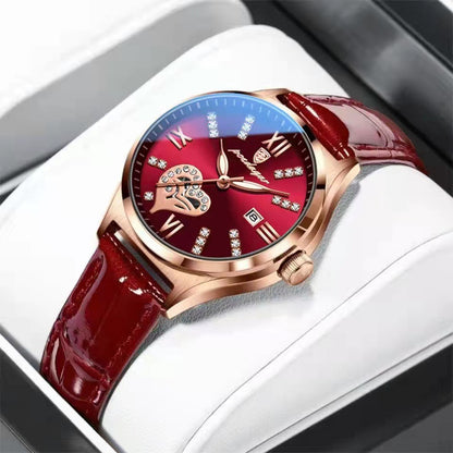 Swiss Certified Diamond Studded Waterproof Women's Watch