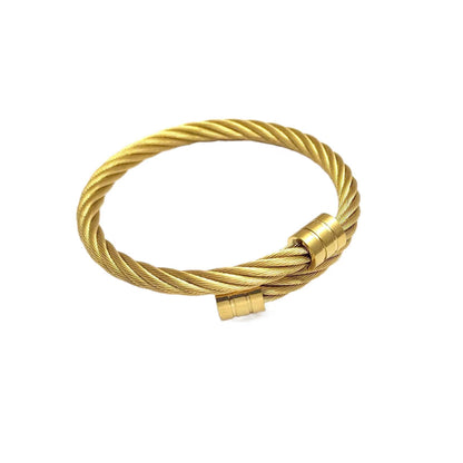 Men's Steel Wire Bracelet - Hip Hop Punk Fashion Accessory
