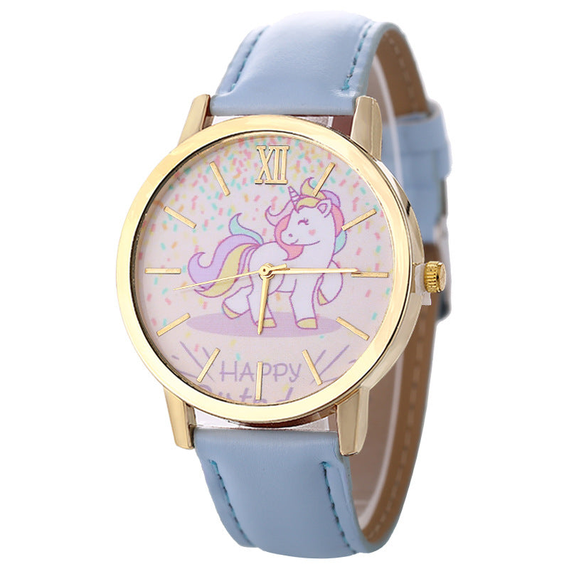 Fashionable Women's Casual Unicorn Quartz Watch