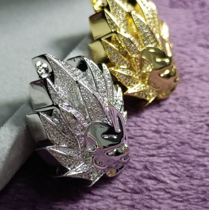Personalized Hip-Hop Necklace with Saiyan Pendants