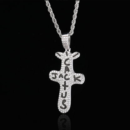 Hip Hop Jewelry with Zircon Pendant Cross Necklace