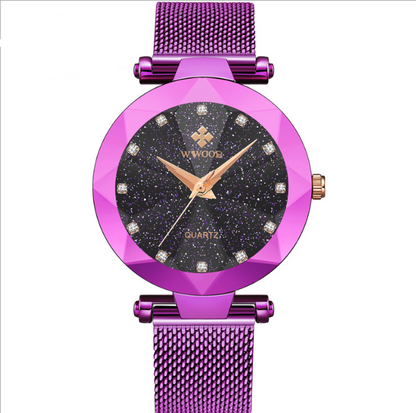 Waterproof Quartz Watch with Mesh Band