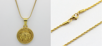 Medusa Pendant Necklace for Hip-Hop Street Style