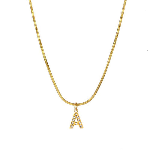 Hip Hop Round Snake Chain Necklace with Pendant Jewelry