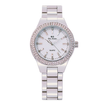 2019 Women's Crystal Diamond Stainless Steel Watch