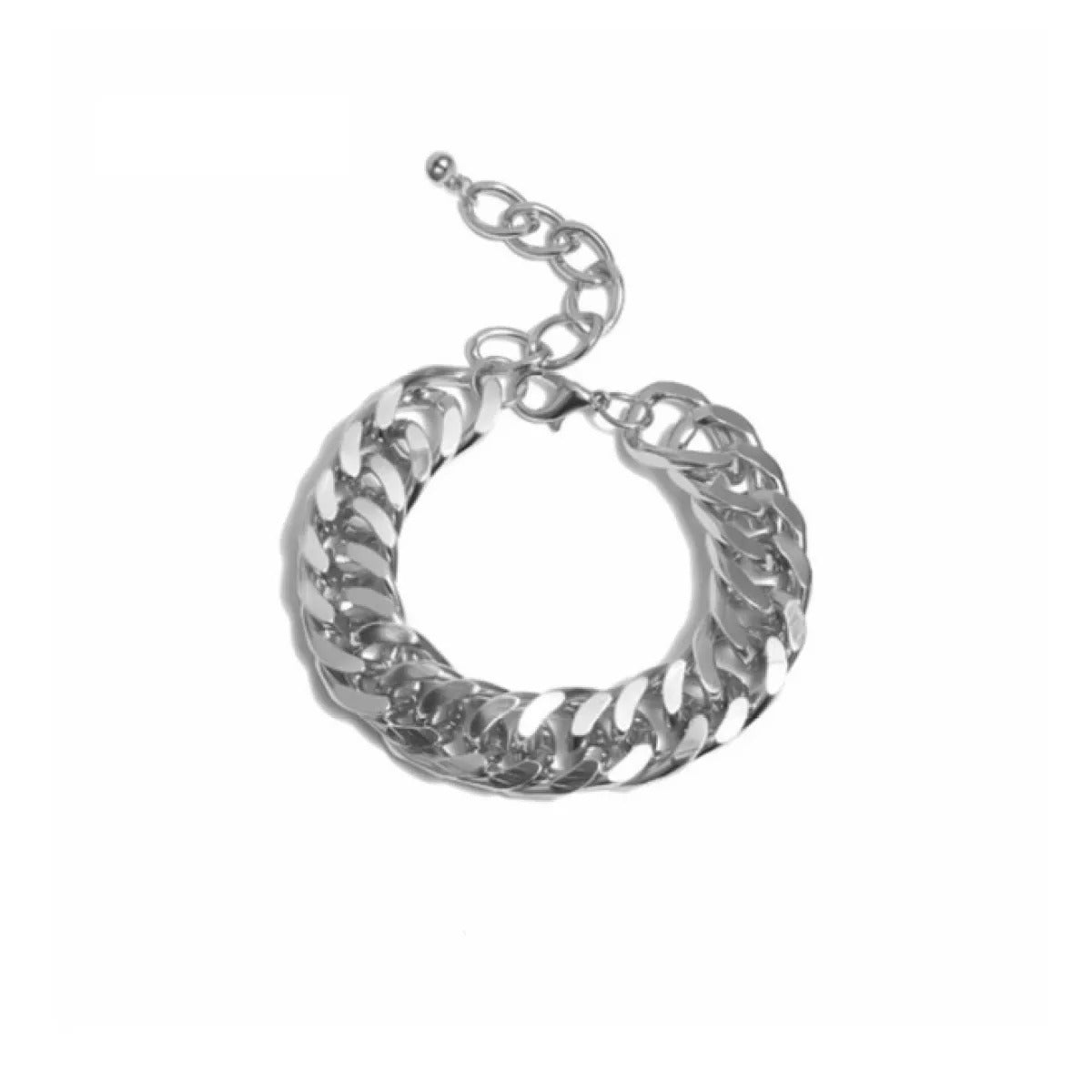 Cuban Curb Punk Gold Bracelet Necklace