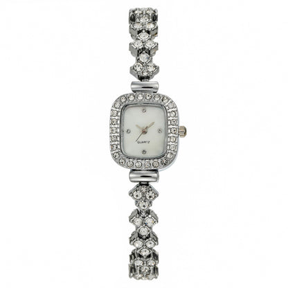 Fashionable Diamond-Studded Women's Quartz Watch Bracelet