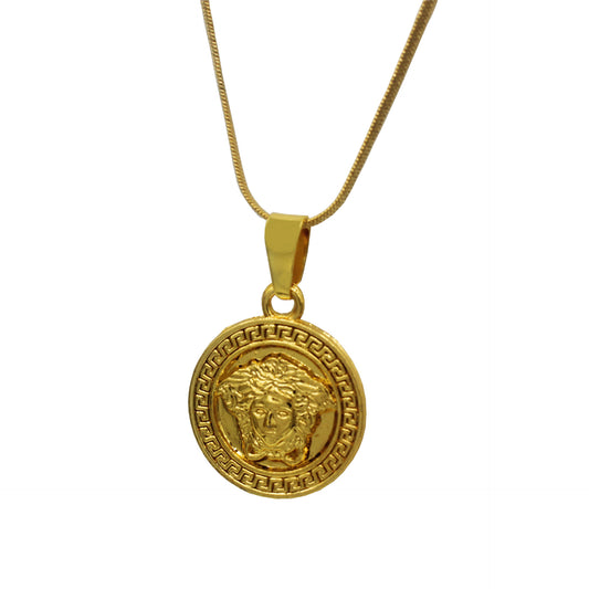 Medusa Pendant Necklace for Hip-Hop Street Style