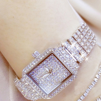 2019 Women's Crystal Quartz Watch with Stainless Steel Band