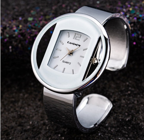Fashionable Women's Steel Band Quartz Watch Bracelet