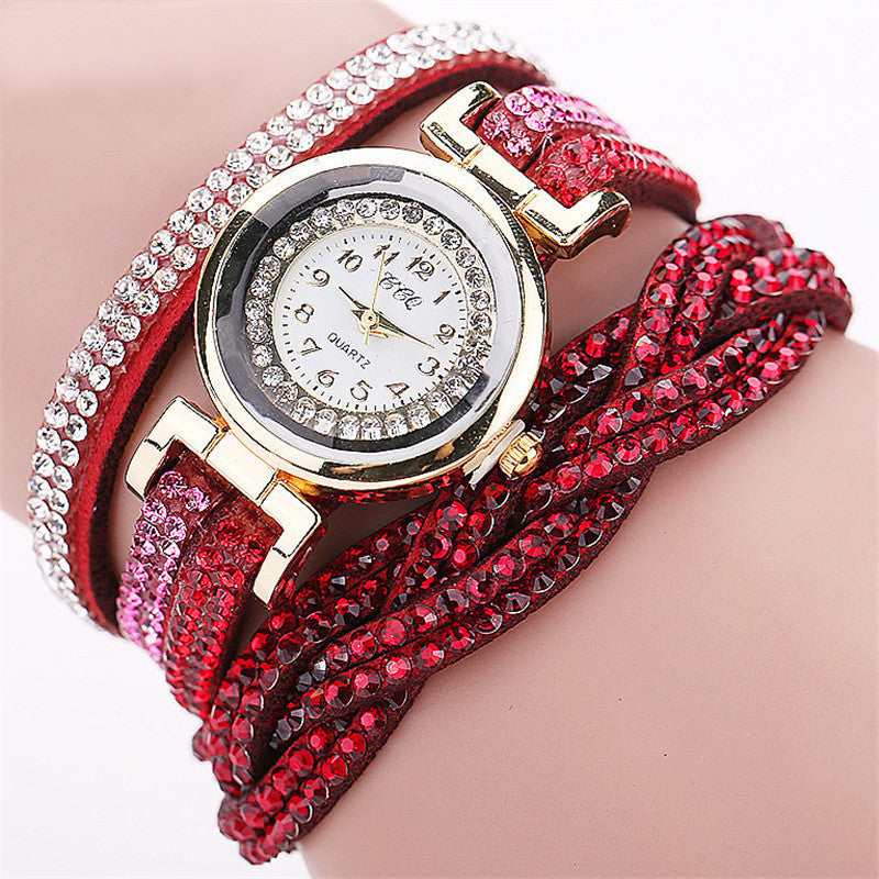 Trendy Twisted Women's Bracelet with Quartz Watch