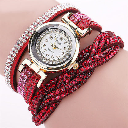 Trendy Twisted Women's Bracelet with Quartz Watch