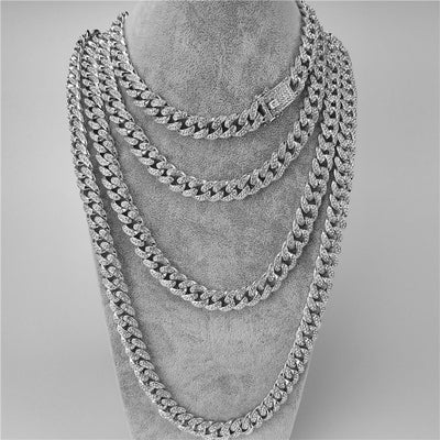 18K Diamond Cuban Link Bracelet for Men (12.5MM)