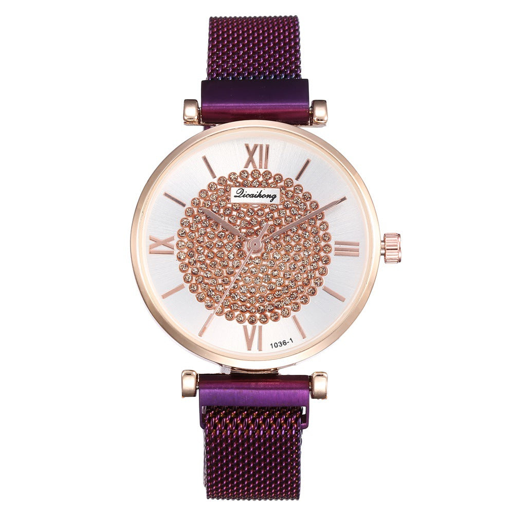 Starry Sky Milanese Strap Quartz Watch for Women