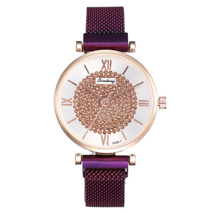 Starry Sky Milanese Strap Quartz Watch for Women