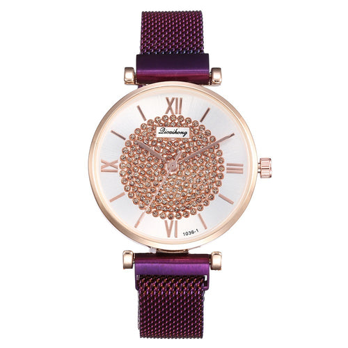 Starry Sky Milanese Strap Quartz Watch for Women