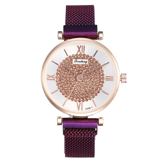Starry Sky Milanese Strap Quartz Watch for Women