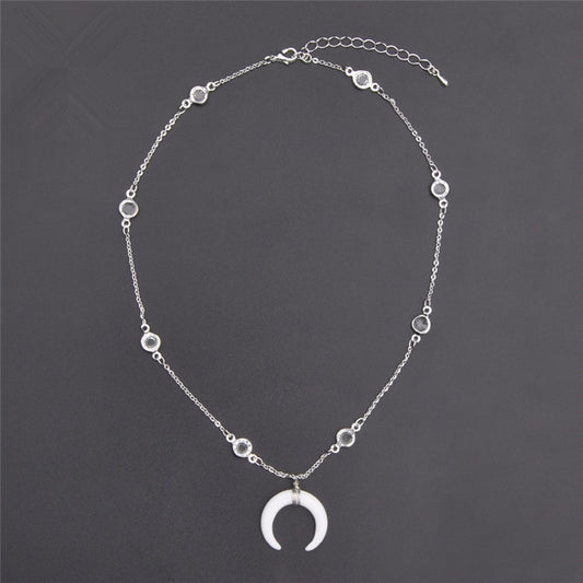 Crescent Moon Clavicle Necklace