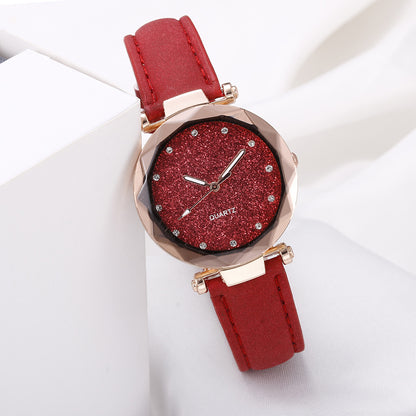 Blush Pink Starry Sky Watch for Girls - Minimalist Design