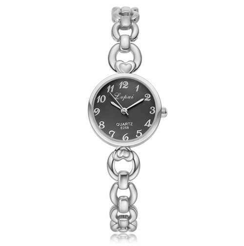 Diamond-Studded Alloy Women's Bracelet Watch