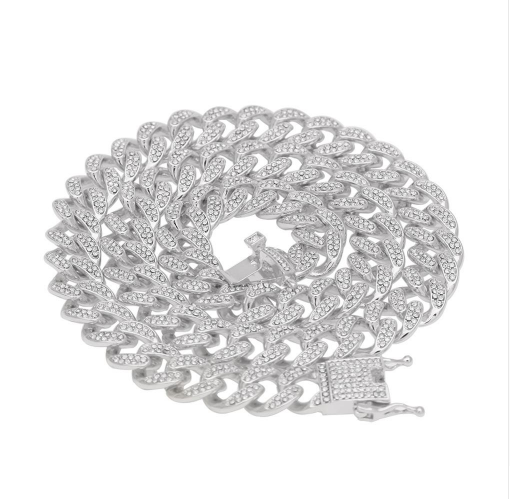 Hip Hop Cuban Chain for Men with Full Diamonds
