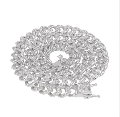 Hip Hop Cuban Chain for Men with Full Diamonds