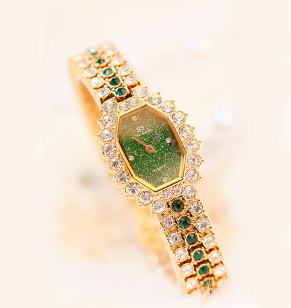 Luxury Quartz Women's Watch with Diamond Steel Band
