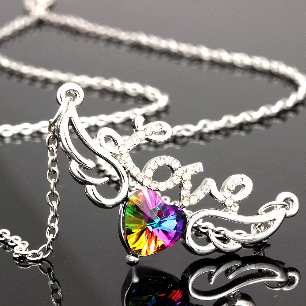 Swarovski Heart Pendant Earring and Necklace Set