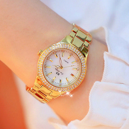 2019 Women's Crystal Diamond Stainless Steel Watch