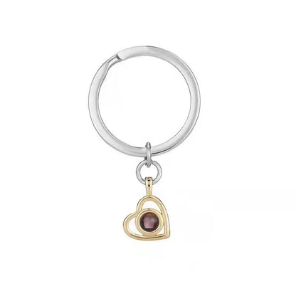 S925 Silver Heart Necklace with Custom Photo Pendant