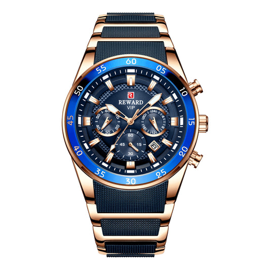 Luminous Waterproof Steel Men's Sports Watch