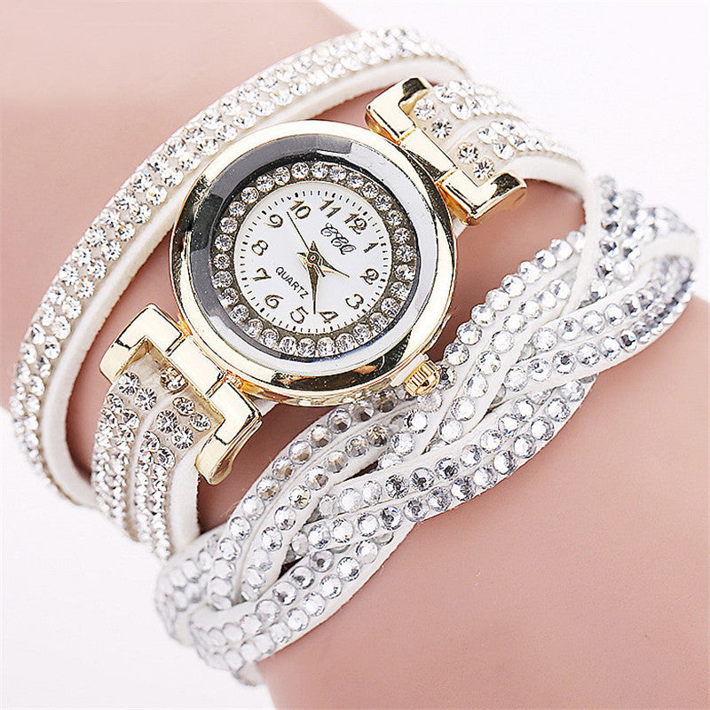 Trendy Twisted Women's Bracelet with Quartz Watch