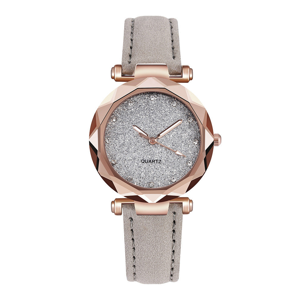 Blush Pink Starry Sky Watch for Girls - Minimalist Design