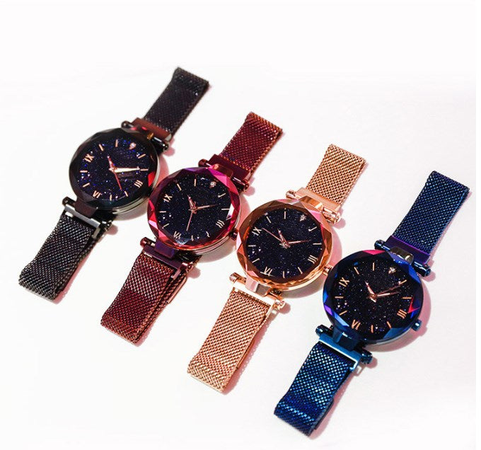 Starry Sky Quartz Watch with Magnetic Strap (Couple's)