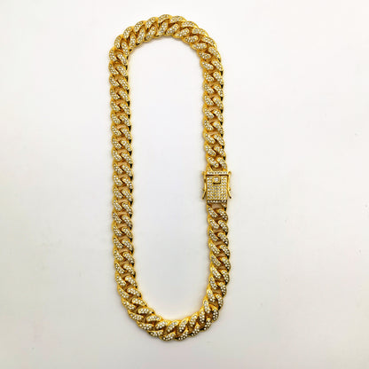 High-Quality Men's Cuban Link Chain - 12mm Hip Hop Style