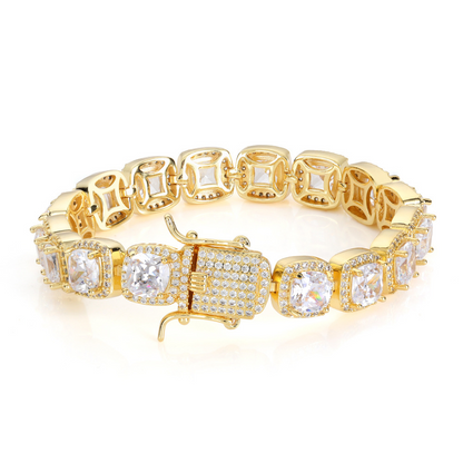 10mm Men's Rock Candy Zircon Bracelet
