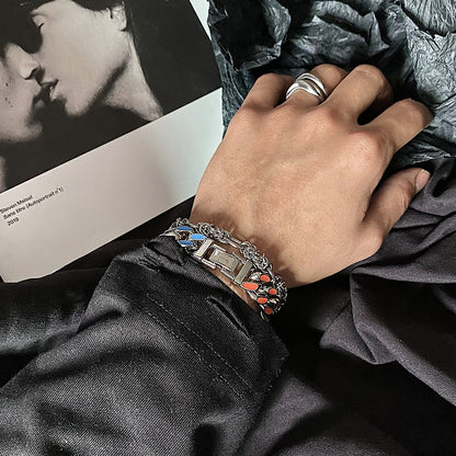 Colorful Cuban Bracelet in High Street Style