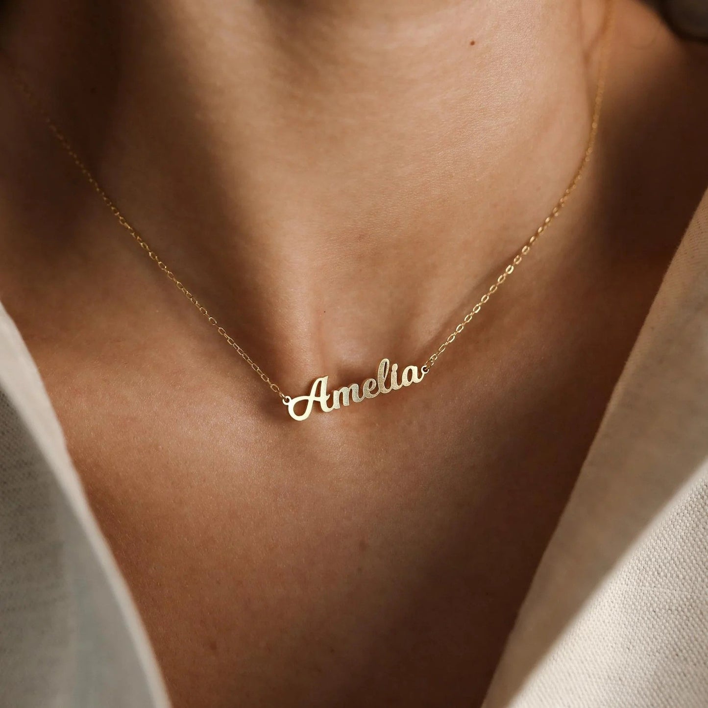 Custom Stainless Steel Name Necklace with Pendant